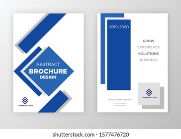 Brochure template design vector. Modern design with abstract and colorful shapes can be use for leaflet, book, poster, flyer, catalogue in A4 size. easy to edit, customize for print