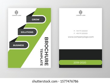 Brochure template design vector. Modern design with abstract and colorful shapes can be use for leaflet, book, poster, flyer, catalogue in A4 size. easy to edit, customize for print