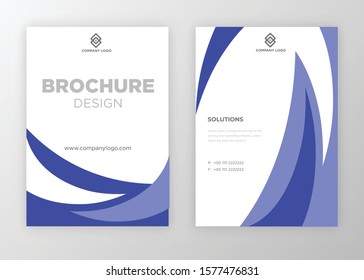 Brochure template design vector. Modern design with abstract and colorful shapes can be use for leaflet, book, poster, flyer, catalogue in A4 size. easy to edit, customize for print