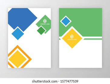 Brochure template design vector. Modern design with abstract and colorful shapes can be use for leaflet, book, poster, flyer, catalogue in A4 size. easy to edit, customize for print