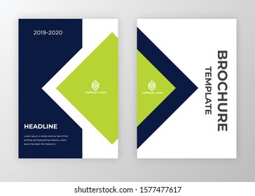 Brochure template design vector. Modern design with abstract and colorful shapes can be use for leaflet, book, poster, flyer, catalogue in A4 size. easy to edit, customize for print