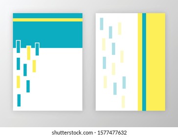 Brochure template design vector. Modern design with abstract and colorful shapes can be use for leaflet, book, poster, flyer, catalogue in A4 size. easy to edit, customize for print