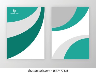 Brochure template design vector. Modern design with abstract and colorful shapes can be use for leaflet, book, poster, flyer, catalogue in A4 size. easy to edit, customize for print