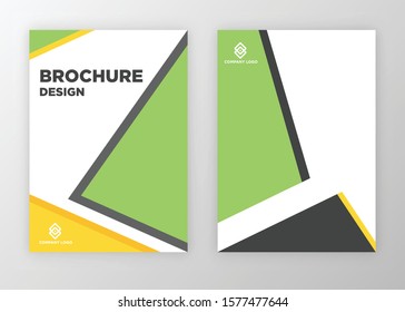 Brochure template design vector. Modern design with abstract and colorful shapes can be use for leaflet, book, poster, flyer, catalogue in A4 size. easy to edit, customize for print