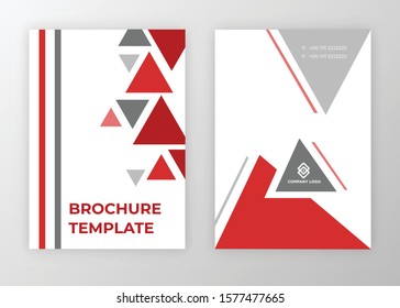 Brochure template design vector. Modern design with abstract and colorful shapes can be use for leaflet, book, poster, flyer, catalogue in A4 size. easy to edit, customize for print