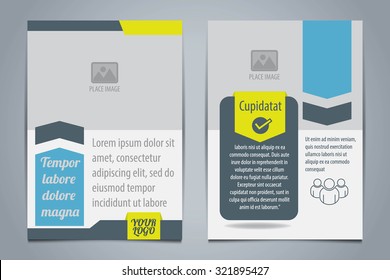 brochure template design vector,flyer,booklet cover,report,A4 vertical Size,Abstract triangle