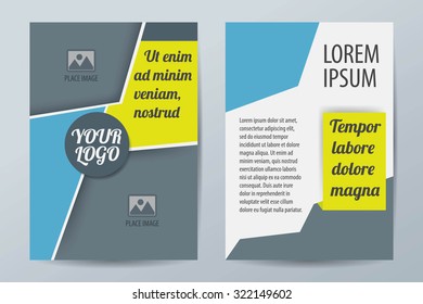 brochure template design vector,flyer,booklet cover,report,A4 vertical Size,Abstract triangle