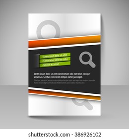 Brochure template. Editable A4 poster for design, presentation, education, website, magazine cover. Business flyer.
