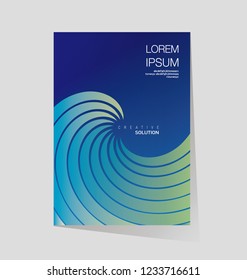 Brochure template flyer background for business design. Abstract Vector illustration.