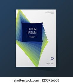 Brochure template flyer background for business design. Abstract Vector illustration.