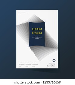 Brochure template flyer background for business design. Abstract Vector illustration.