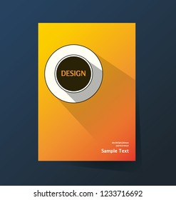 Brochure template flyer background for business design. Abstract Vector illustration.