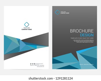 Brochure template flyer background for business design - Vector