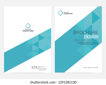 Brochure template flyer background for business design - Vector