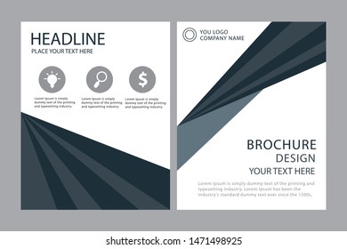 Brochure template flyer background for business design