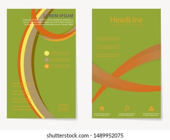 Brochure template flyer background for business design