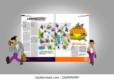 Brochure template flyer background for business design