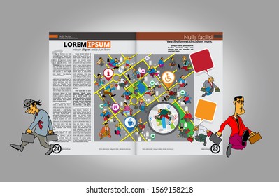 Brochure template flyer background for business design