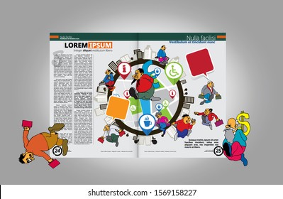 Brochure template flyer background for business design