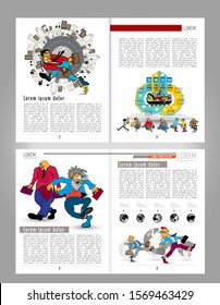 Brochure template flyer background for business design