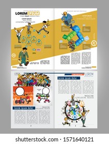 Brochure template flyer background for business design