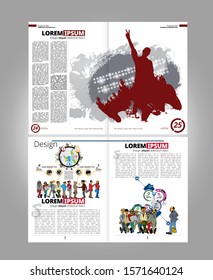 Brochure template flyer background for business design