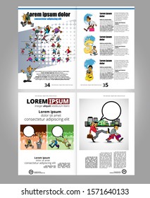 Fondo de folleto de plantilla de folleto para el diseño empresarial