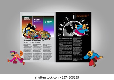 Brochure template flyer background for business design