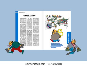 Brochure template flyer background for business design