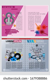 Brochure template flyer background for business design