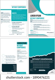 Brochure template flyer background for business design