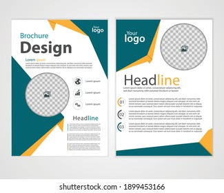 Brochure template flyer background for business design