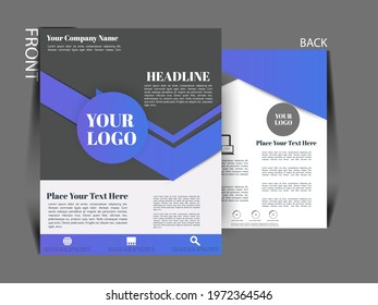 Brochure template flyer background for business design and leaflet