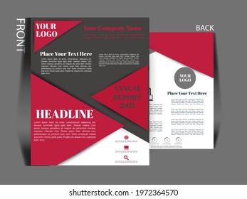 Brochure template flyer background for business design and leaflet