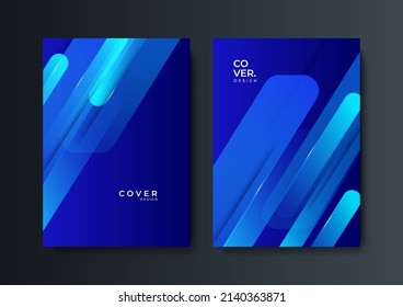Brochure template flyer background for business design. Cover background vector with abstract geometrics elements 