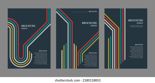 Brochure template flyer background for business design. Minimal brochure layout and modern report business flyers poster template.Fashionable futuristic design