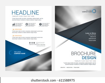 Brochure template flyer background for business design