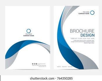 Brochure template flyer background for business design - Shutterstock ID 764350285