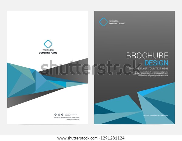 Brochure Template Flyer Background Business Design Stock Vector Royalty Free