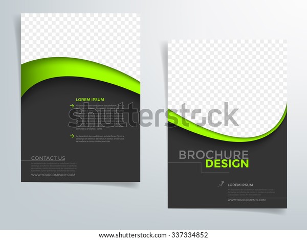 Brochure Template Flyer Background Business Design Stock Vector Royalty Free
