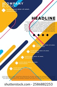 Brochure template. Flyer background design