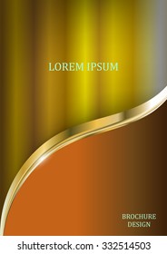 brochure template flyer design background with metal elements