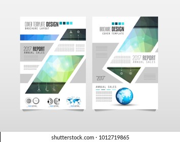 Brochure template, Flyer Design or Cover for business purposes. Elegant layout with space for text and images.