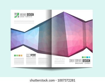 Brochure template, Flyer Design or Depliant Cover for business purposes. Elegant layout with space for text and images.