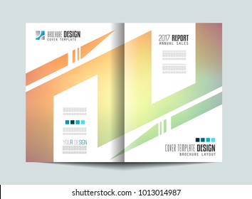 Brochure template, Flyer Design or Depliant Cover for business purposes. Elegant layout with space for text and images.