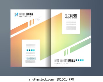 Brochure template, Flyer Design or Depliant Cover for business purposes. Elegant layout with space for text and images.