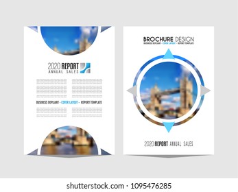 Brochure template, Flyer Design or Depliant Cover for business purposes. Elegant layout with space for text and images. GRADIENT MESH background and NOT autotrace!