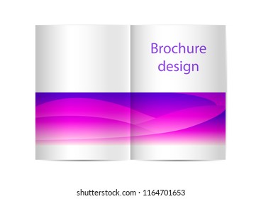 Brochure template, Flyer Design or Depliant Cover for business presentation and magazine cover, annual report