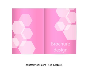 Brochure template, Flyer Design or Depliant Cover for business presentation and magazine cover, annual report