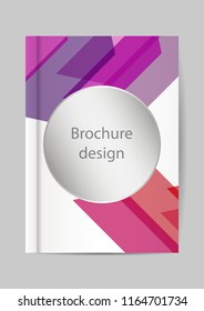 Brochure template, Flyer Design or Depliant Cover for business presentation and magazine cover, annual report